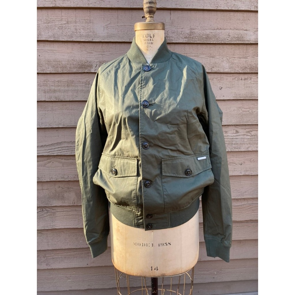 Woolrich John Rich & Bros Summer Bomber Jacket Green W01022 Small NWT